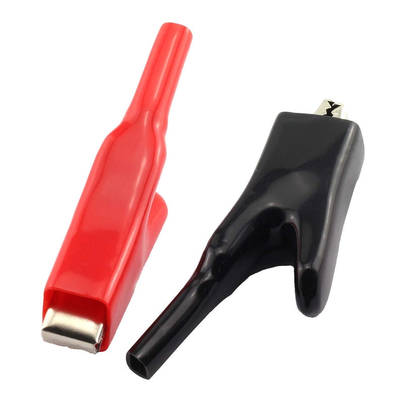 RuiLing 1Pair 50A High-temperature Endurable Battery Charger Alligator Clips Crocodile Clamps (Black+Red) - Image 4